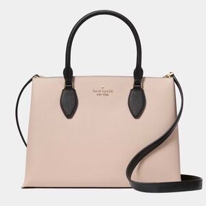 **NWT** KATE SPADE Rae Medium Satchel Crossbody Bag - Warm Beige Multi